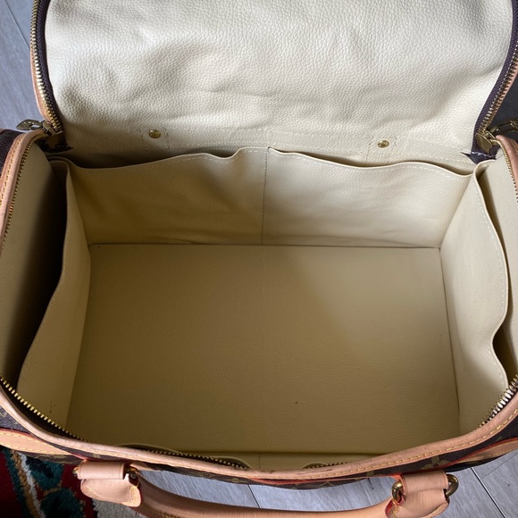 🌟LIKE NEW! 🌟NEW VACHETTA! Auth LOUIS VUITTON SAC CHAUSSURES TRAVEL BAG - Picture 12 of 16